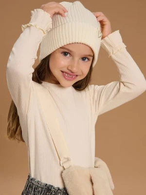 Sinsay - Czapka z domieszką wiskozy - kremowy