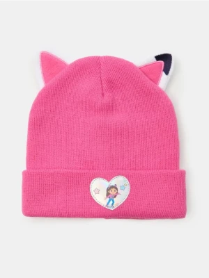 Sinsay - Czapka z elementami 3D i holograficzną naszywką Gabby's Dollhouse - różowy