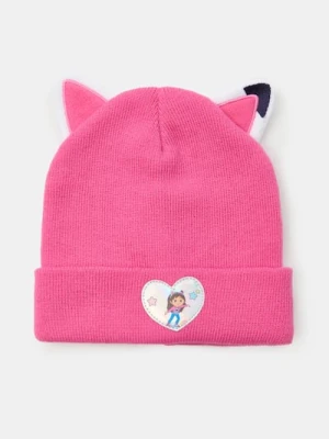 Sinsay - Czapka z elementami 3D i holograficzną naszywką Gabby's Dollhouse - różowy