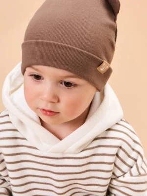 Sinsay - Czapka z elementami 3D i naszywką - brązowy