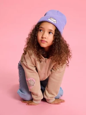 Sinsay - Czapka z haftowaną naszywką Pusheen the Cat - fioletowy