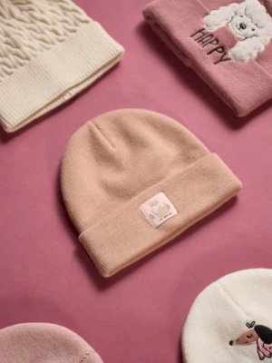 Sinsay - Czapka z naszywką - beżowy