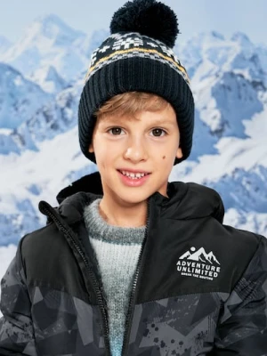 Sinsay - Czapka z pomponem - granatowy