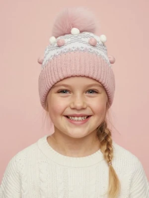 Sinsay - Czapka z pomponem - wielobarwny