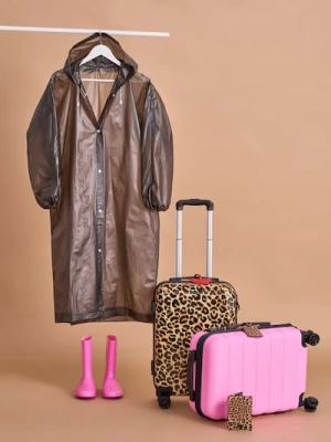 Sinsay - Czarny płaszcz przeciwdeszczowy - czarny