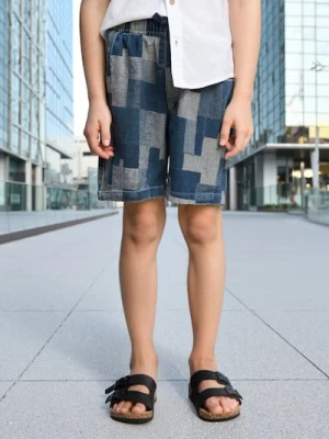 Sinsay - Denimowe szorty pull on - wielobarwny