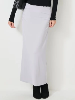 Sinsay - Długa spódnica z marszczeniami - szary