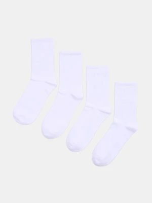 Sinsay - Długie skarpetki 4 pack - biały