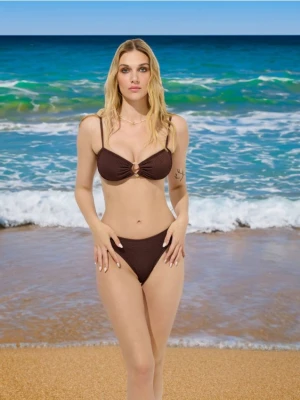 Sinsay - Dół od bikini - brązowy