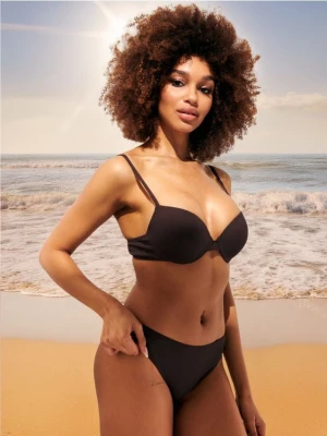 Sinsay - Dół od bikini - brązowy