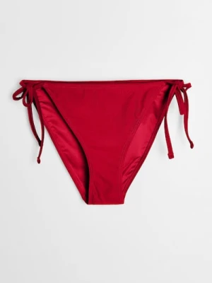 Sinsay - Dół od bikini wiązany po bokach - czerwony