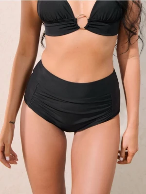 Sinsay - Dół od bikini ze średnim stanem - czarny
