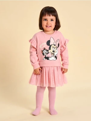 Zdjęcie produktu Sinsay - Dresowa sukienka z tiulem i falbanami Minnie Mouse - różowy