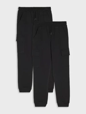 Sinsay - Dresowe spodnie 2 pack - czarny