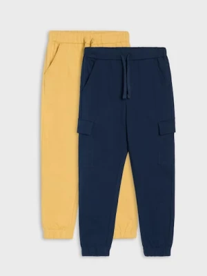Sinsay - Dresowe spodnie 2 pack - żółty