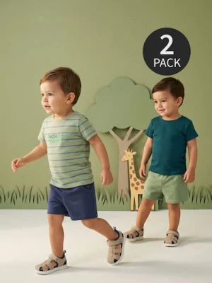 Sinsay - Dresowe szorty 2 pack - zielony