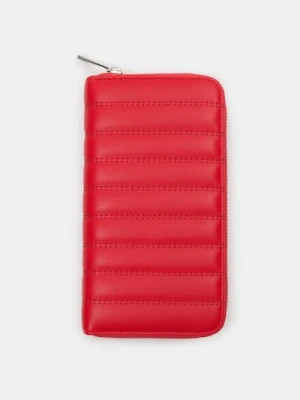 Sinsay - Duży pikowany portfel - czerwony