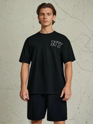 Sinsay - Dwuczęściowa piżama oversize z haftem - wielobarwny