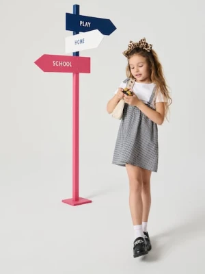 Sinsay - Dwuczęściowa sukienka w kratę - wielobarwny