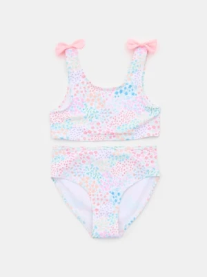 Sinsay - Dwuczęściowy strój kąpielowy z kokardami - różowy