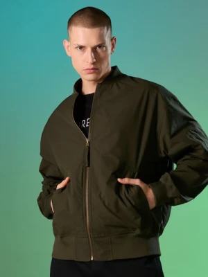 Sinsay - Dwustronna kurtka bomberka - khaki