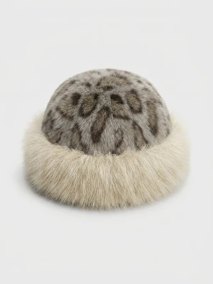 Sinsay - Dwuwarstwowy kapelusz bucket hat ze sztucznego futra - wielobarwny