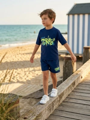 Sinsay - Dziecięca koszulka kąpielowa UPF 50 - granatowy