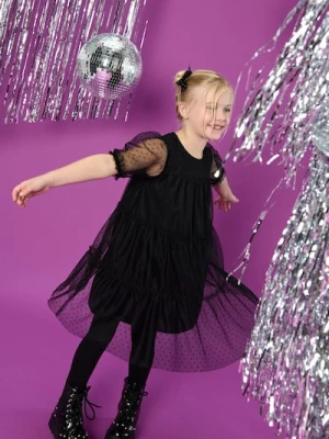 Sinsay - Elegancka sukienka babydoll - czarny