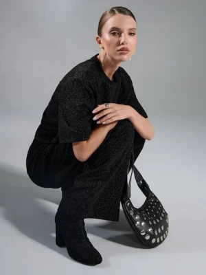 Sinsay - Eleganckie botki na obcasie - czarny