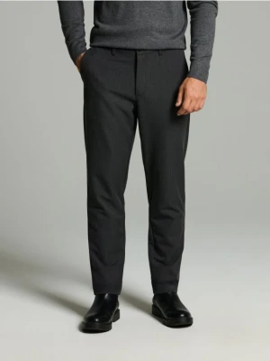 Sinsay - Eleganckie spodnie chino slim - szary