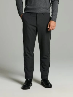 Sinsay - Eleganckie spodnie chino slim - szary