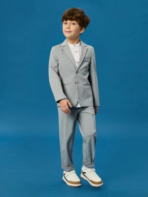 Sinsay - Eleganckie spodnie w kant - szary