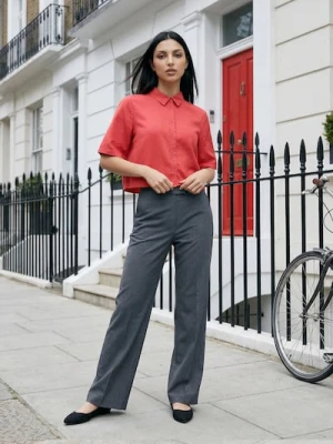 Sinsay - Eleganckie spodnie z kantem - szary