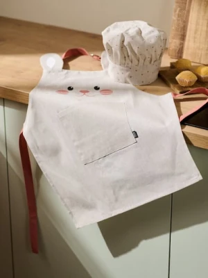 Sinsay - Fartuch z motywem królika i czapka kucharska - szary