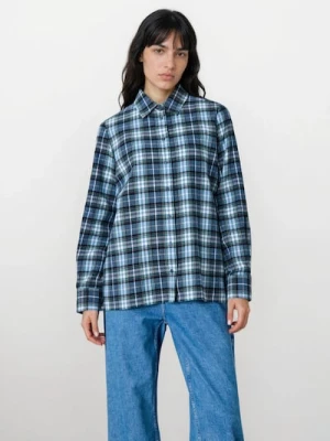 Sinsay - Flanelowa koszula w kratę - wielobarwny