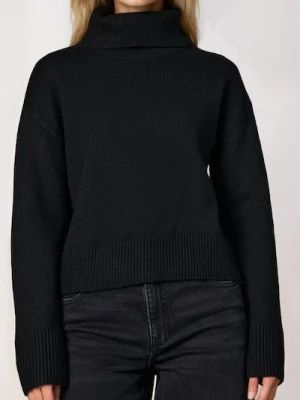 Sinsay - Gładki golf basic - czarny