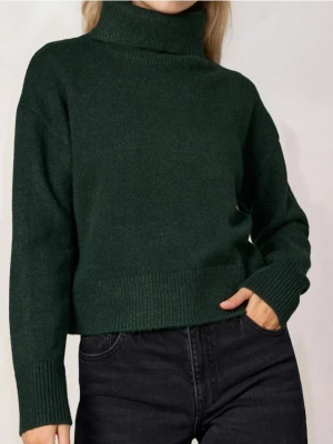 Sinsay - Gładki golf basic - zielony