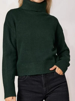 Sinsay - Gładki golf basic - zielony