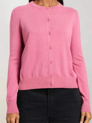 Sinsay - Gładki kardigan - różowy