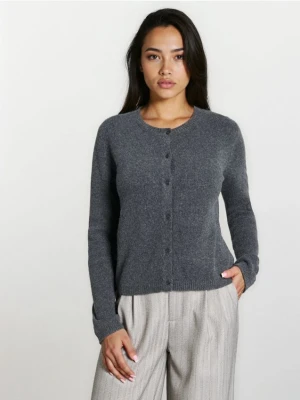 Sinsay - Gładki kardigan - szary