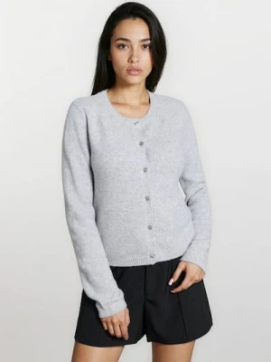 Sinsay - Gładki kardigan - szary