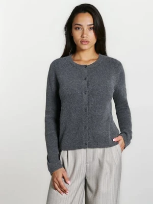 Sinsay - Gładki kardigan - szary