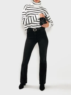 Sinsay - Golf w paski - biały