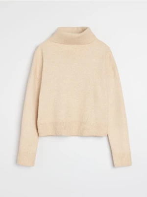 Sinsay - Golf z domieszką akrylu - kremowy