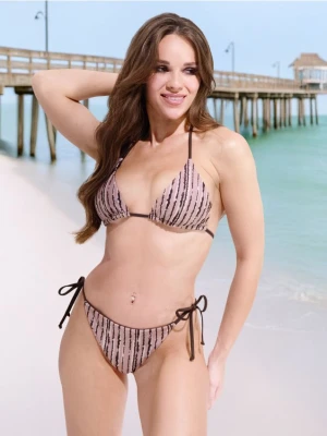 Sinsay - Góra od bikini - brązowy