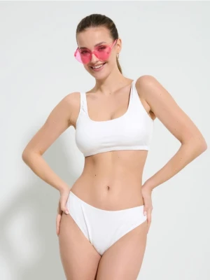 Sinsay - Góra od bikini - kremowy