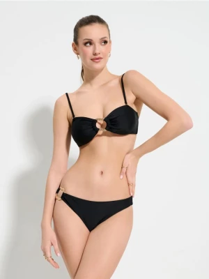 Sinsay - Góra od bikini z dekoracyjnym elementem - czarny
