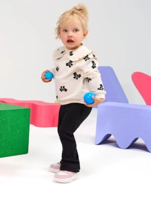 Sinsay - Grubsze spodnie z przeszyciem na środku - czarny