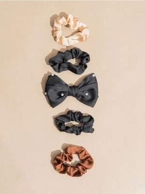 Sinsay - Gumki do włosów i spinki 5 pack - wielobarwny