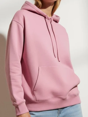 Zdjęcie produktu Sinsay - Hoodie z obniżoną linią ramienia - fioletowy